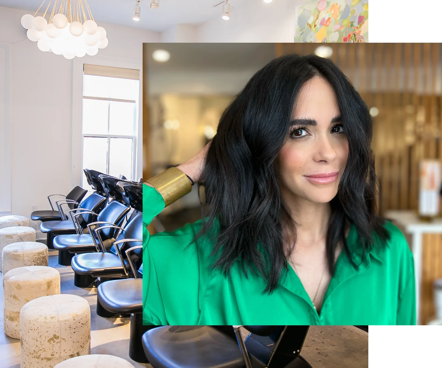 A Tribe stylist’s finished cut and color
