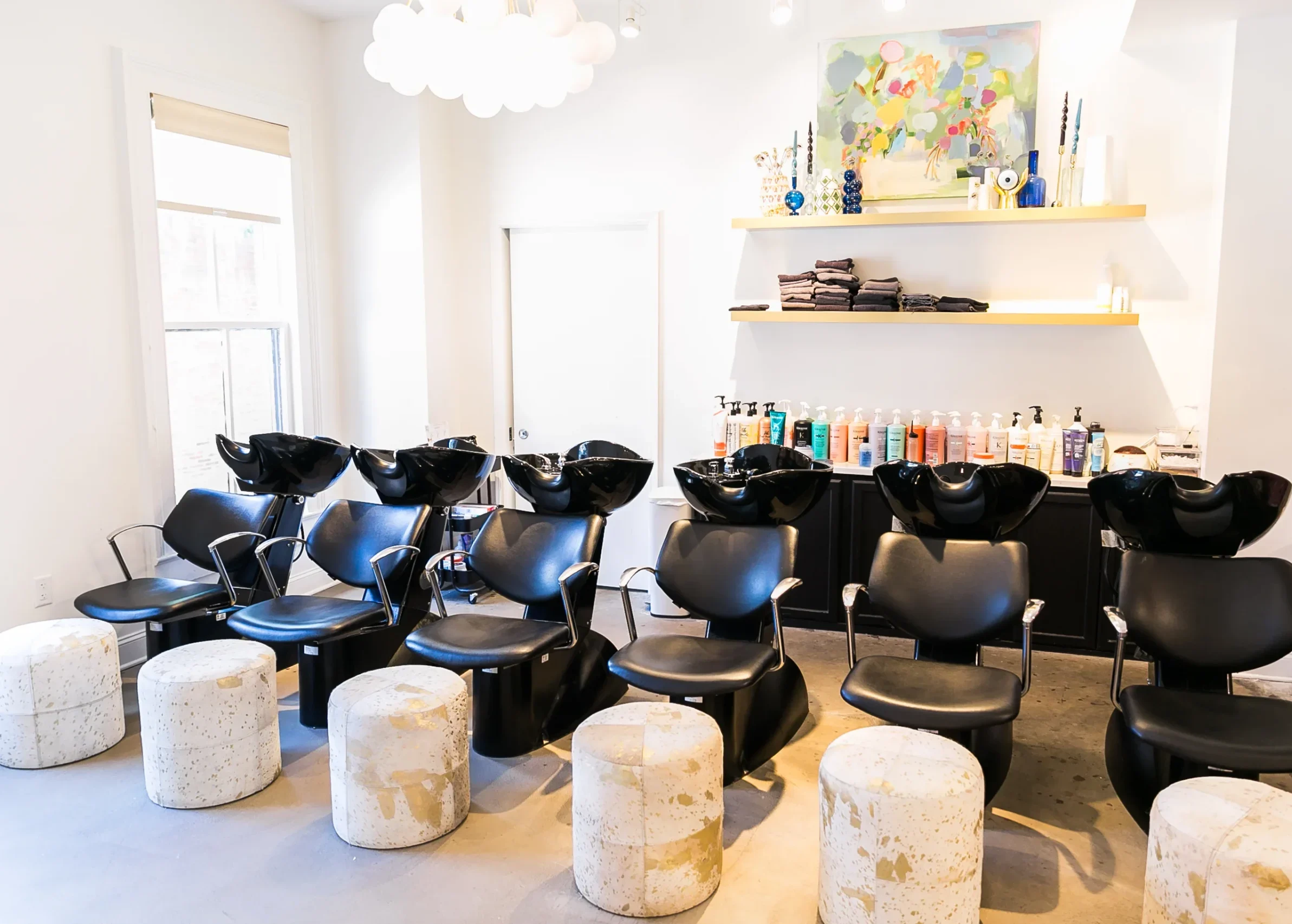 The Tribe salon shampoo stations