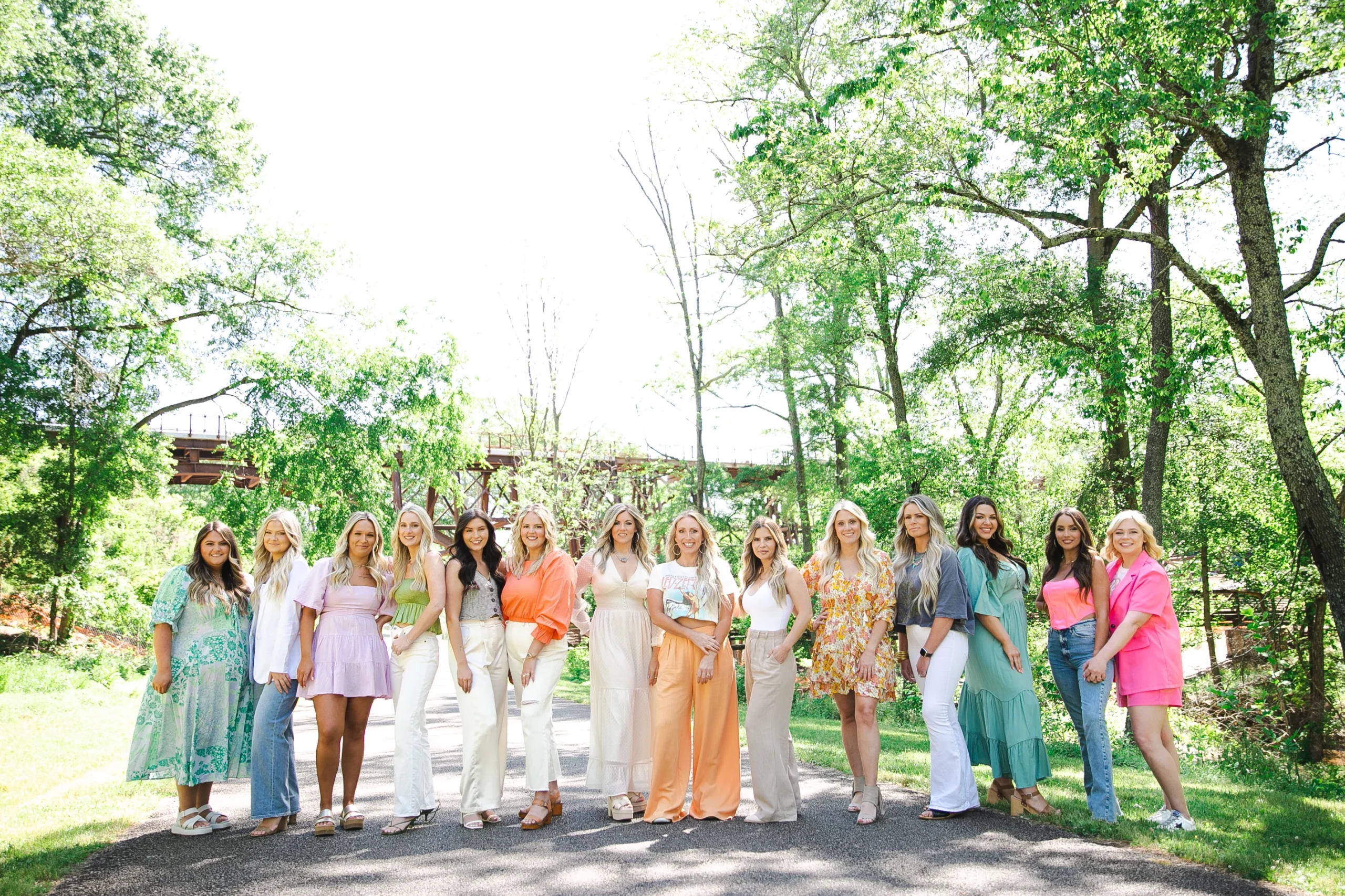 The Tribe Hair Company team together outdoors